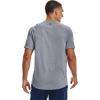 imageUnder Armour Mens Tech 20 VNeck ShortSleeve TShirtSteel Light HeatherBlack
