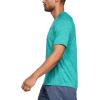 imageUnder Armour Mens Tech 20 VNeck ShortSleeve TShirtTeal Rush 454Pitch Gray