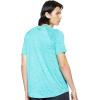 imageUnder Armour Mens Tech 20 VNeck ShortSleeve TShirtTeal Rush 454Pitch Gray