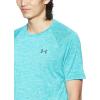 imageUnder Armour Mens Tech 20 VNeck ShortSleeve TShirtTeal Rush 454Pitch Gray