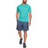 imageUnder Armour Mens Tech 20 VNeck ShortSleeve TShirtTeal Rush 454Pitch Gray