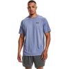 imageUnder Armour Mens Tech 20 VNeck ShortSleeve TShirtWashed Blue 420Black