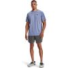 imageUnder Armour Mens Tech 20 VNeck ShortSleeve TShirtWashed Blue 420Black