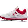 imageUnder Armour Womens Glyde ST Softball CleatWhiteRed