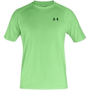 imageUnder Armour Mens Tech 20 VNeck ShortSleeve TShirt334 Key Lime   Black