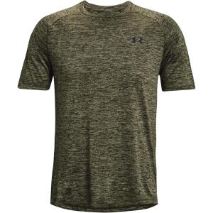 imageUnder Armour Mens Tech 20 VNeck ShortSleeve TShirt390 Marine Od Green   Black