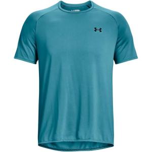imageUnder Armour Mens Tech 20 VNeck ShortSleeve TShirt433 Glacier Blue   Black