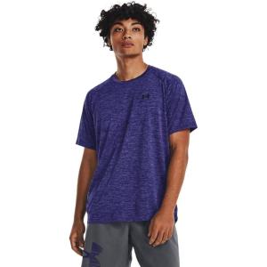 imageUnder Armour Mens Tech 20 VNeck ShortSleeve TShirt468 Sonar Blue   Black