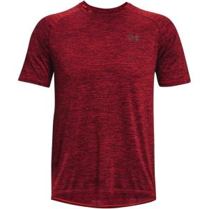 imageUnder Armour Mens Tech 20 VNeck ShortSleeve TShirt810 Bolt Red  Chestnut Red  Black