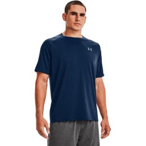 imageUnder Armour Mens Tech 20 VNeck ShortSleeve TShirtAcademy Blue 408Graphite