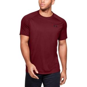 imageUnder Armour Mens Tech 20 VNeck ShortSleeve TShirtCordova 615Black