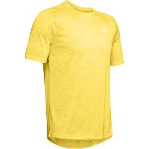 imageUnder Armour Mens Tech 20 VNeck ShortSleeve TShirtEureka Yellow 191White