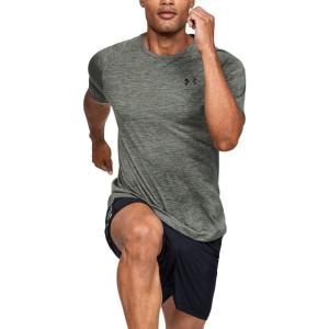 imageUnder Armour Mens Tech 20 VNeck ShortSleeve TShirtGravity Green