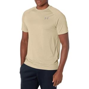 imageUnder Armour Mens Tech 20 VNeck ShortSleeve TShirtKhaki Base 289Concrete