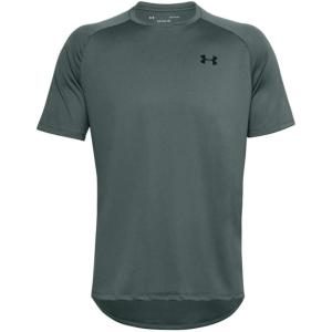 imageUnder Armour Mens Tech 20 VNeck ShortSleeve TShirtLichen Blue 424Black