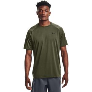 imageUnder Armour Mens Tech 20 VNeck ShortSleeve TShirtMarine Od Green 390White