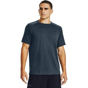imageUnder Armour Mens Tech 20 VNeck ShortSleeve TShirtMechanic Blue 467Black