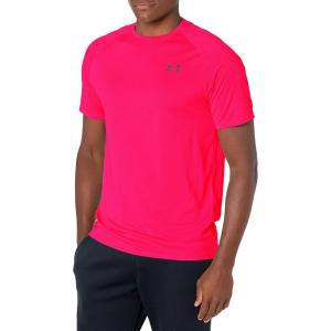 imageUnder Armour Mens Tech 20 VNeck ShortSleeve TShirtPenta Pink 975Pink