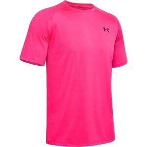 imageUnder Armour Mens Tech 20 VNeck ShortSleeve TShirtPink Surge 687Black
