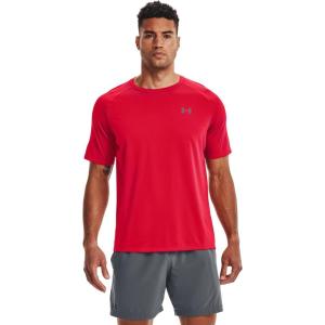 imageUnder Armour Mens Tech 20 VNeck ShortSleeve TShirtRed