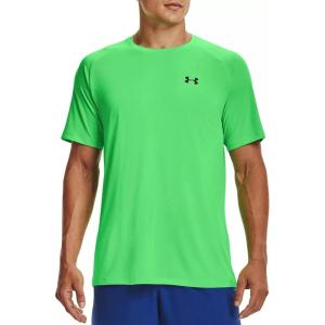 imageUnder Armour Mens Tech 20 VNeck ShortSleeve TShirtStadium Green 341Black