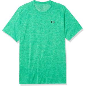 imageUnder Armour Mens Tech 20 VNeck ShortSleeve TShirtVapor Green