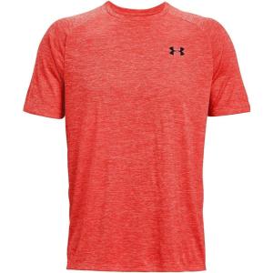 imageUnder Armour Mens Tech 20 VNeck ShortSleeve TShirtVenom Red 690Black