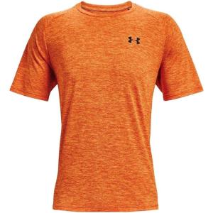 imageUnder Armour Mens Tech 20 VNeck ShortSleeve TShirtVibe Orange 850Black
