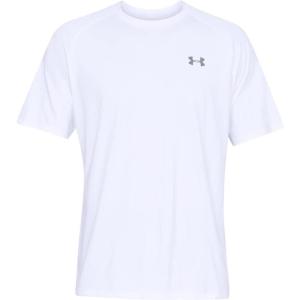 imageUnder Armour Mens Tech 20 VNeck ShortSleeve TShirtWhite 100Overcast Gray