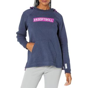imageUnder Armour Womens Softball Hoodie 22410 Midnight Navy Medium Heather  Strobe  White