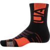 imageUnder Armour Playmaker MidCrew Socks 1PairBlackBolt Red