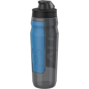 imageUNDER ARMOUR 32oz Playmaker Squeeze Water BottlePitch GreyCruise Blue