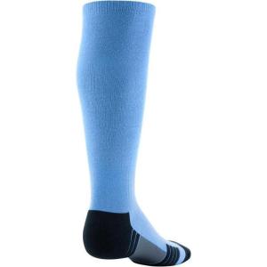 imageUnder Armour Adult Team OverTheCalf Socks 1PairCarolina Blue  Black  White
