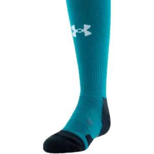 imageUnder Armour Adult Team OverTheCalf Socks 1PairCoastal Teal  Black  White