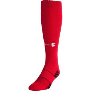 imageUnder Armour Adult Team OverTheCalf Socks 1PairRedWhite