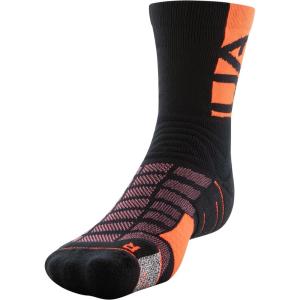 imageUnder Armour Playmaker MidCrew Socks 1PairBlackBolt Red