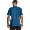 imageUnder Armour Mens Global Foundation ShortSleeve TShirt466 Cosmic Blue  White  Blizzard