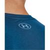 imageUnder Armour Mens Global Foundation ShortSleeve TShirt466 Cosmic Blue  White  Blizzard