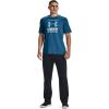 imageUnder Armour Mens Global Foundation ShortSleeve TShirt466 Cosmic Blue  White  Blizzard
