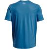 imageUnder Armour Mens Global Foundation ShortSleeve TShirt466 Cosmic Blue  White  Blizzard