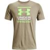 imageUnder Armour Mens Global Foundation ShortSleeve TShirtKhaki Gray 037Quirky Lime