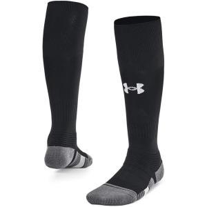 imageUnder Armour Kids Youth Magnetico Over the Calf Socks 1 Pack001 Black  Pitch Gray  White