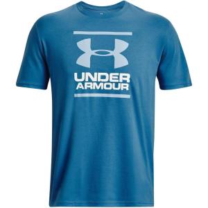 imageUnder Armour Mens Global Foundation ShortSleeve TShirt466 Cosmic Blue  White  Blizzard