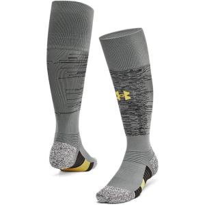 imageUnder Armour Unisex Adult Magnetico Pocket Over the Calf Socks 1 Pack709 Clay Green  Black  Taxi