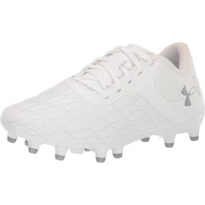 imageUnder Armour Unisex Adult Magnetico Select 30 Soccer Shoe100 WhiteWhiteMetallic Silver