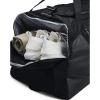imageUnder Armour UnisexAdult Undeniable 50 Duffle  Pitch Gray Medium Heather 012Black  SmallBlack 001Metallic Silver