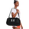 imageUnder Armour UnisexAdult Undeniable 50 Duffle  Pitch Gray Medium Heather 012Black  SmallBlack 001Metallic Silver