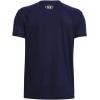 imageUnder Armour Boys Logo Short Sleeve Tee Shirt410 Midnight Navy   White