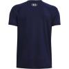 imageUnder Armour Boys Logo Short Sleeve Tee Shirt410 Midnight Navy   White