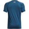 imageUnder Armour Boys Logo Short Sleeve Tee Shirt437 Petrol Blue   White